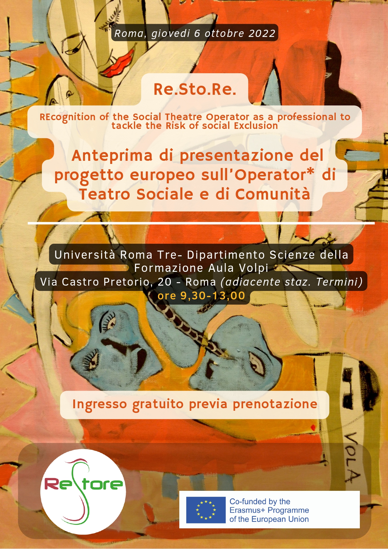 Il futuro dell’operatore e dell’operatrice di Teatro Sociale- Convegno a UniRomaTre